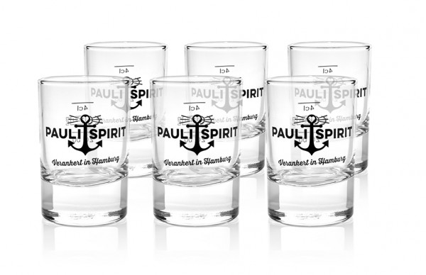 Pauli Spirit Shotglas (6 Stück)