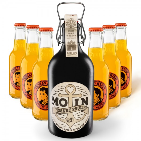 MOIN Rum Buddel + 6x Thomas Henry Mystic Mango